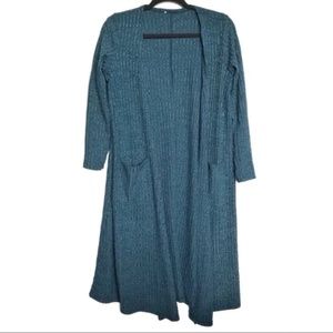 Lularoe Solid Blue Sarah Long Sleeve Cardigan